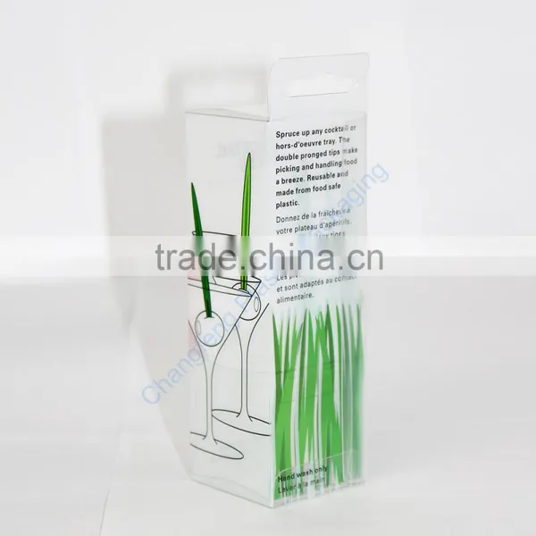 Eco- Friendly Customized PET Material Wine Glass Packaging Box photo-4