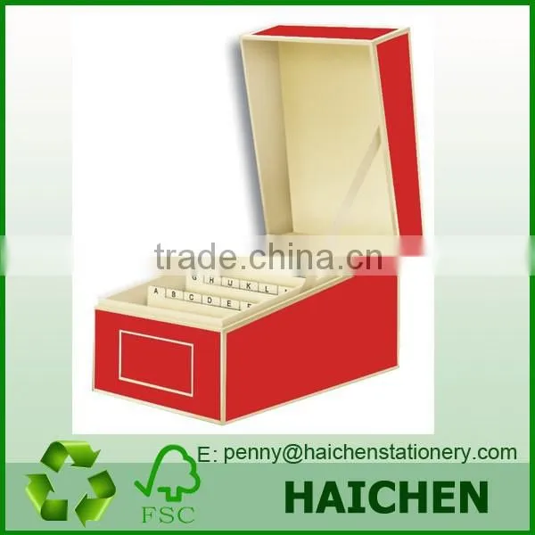 Assorted Colour Business Card File Box With Dividers A to Z Quality Choice photo-5