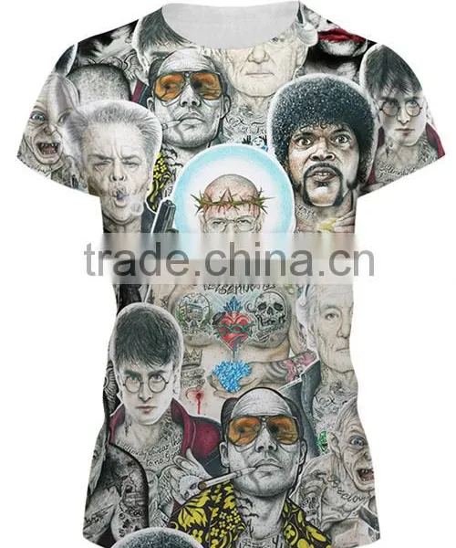 Free Sample Printed Plain Tshirt Women And Men Quality Choice photo-2