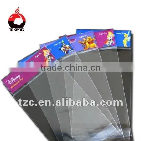 Custom Printing Plastic Resealable Header Self-adhesive Opp Bag photo-2