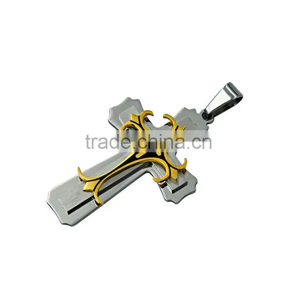 Kindy Jewelry JCN0328 High Quality Stainless Steel Cross Necklace Pendant photo-3
