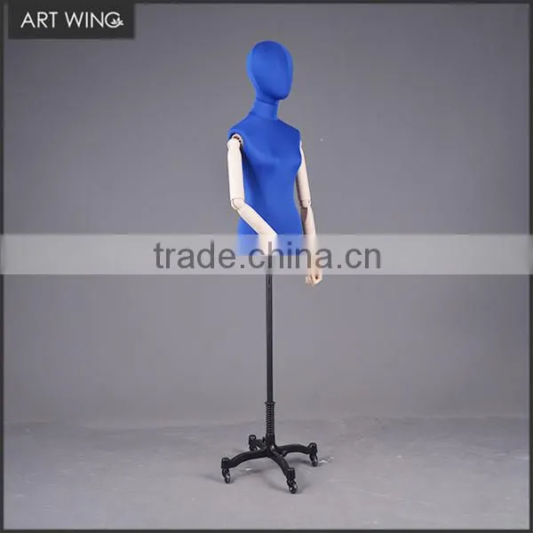 Adjustable Womens Female Linen Dress Form Torso Dressmaker Mannequin photo-2