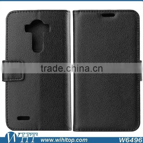 Luxury Litchi Grain Mobile Card Holder Wallet Leather Flip Case for LG G4 photo-2