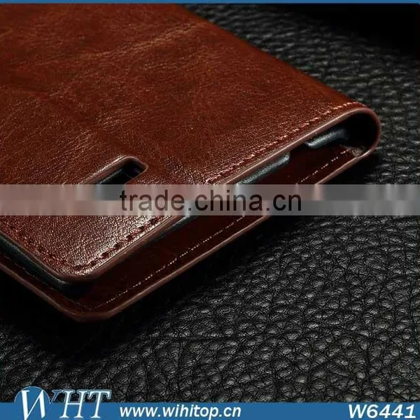 Luxury Mobile Card Slot Flip PU Leather Case for LG G4 photo-4