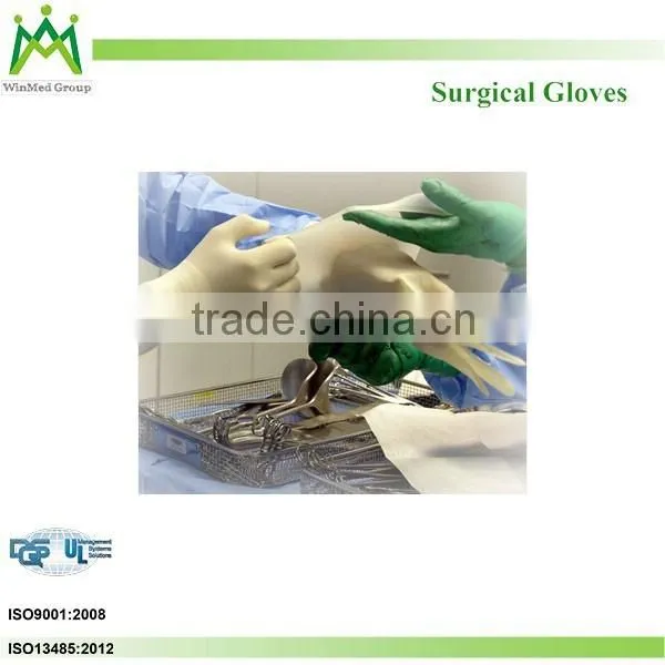 5 Fingers Sterile Latex Surgical Gloves photo-3