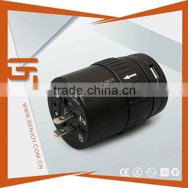 USB Port With CE ROHS World Power Travel Adaptor photo-3
