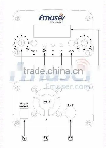 FM Radio Transmitter 5watt fm Transmitter