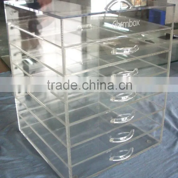 Transparent Acrylic Cosmetic Organizer With Drawer, Acrylic Makeup Organzier photo-2