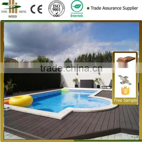 Top Quality HDPE Factory Direct Edge of Pool High UV-resistant Piece Together New Tech Wood Plastic Composite Wpc photo-3