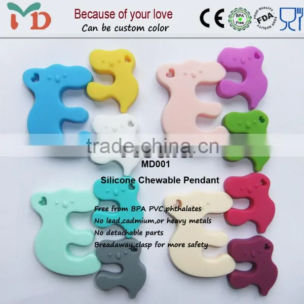 2014 Custom Silicone Teething Necklace/Food Grade /BPA Free Silicone Teething Necklace for Babies photo-4
