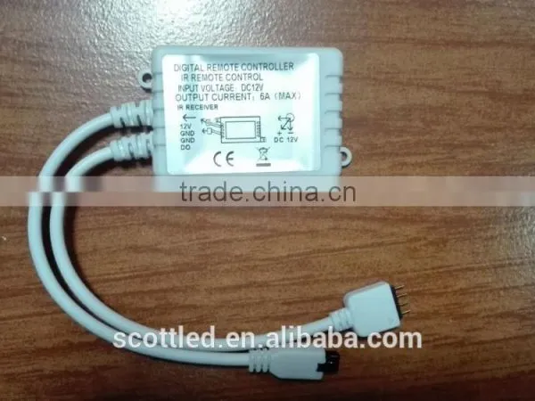 DC12V Input 24 Key Wireless IR Rgb Led Remote Controller photo-4