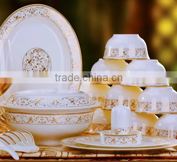 Ceramic Crockery Bone China Dinnerware 56 Piece
