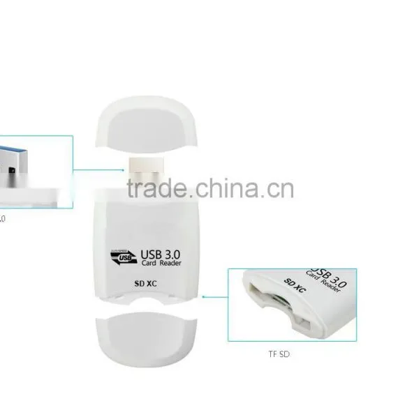 USB 3.0 2 Slots Supports SD,TF,Micro SD Card Reader Writer photo-5