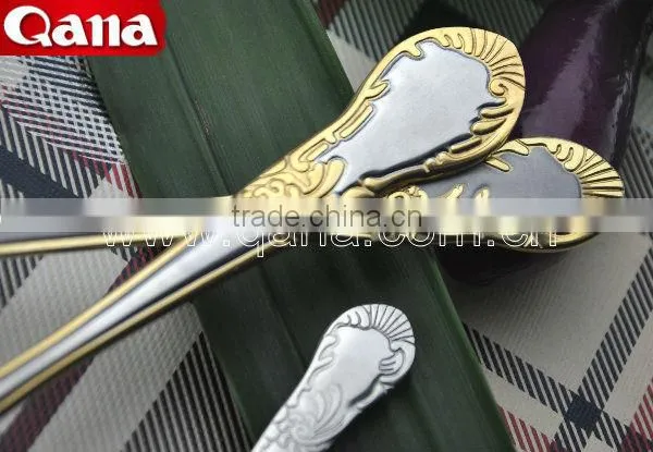 Gold Plated Hotlel Restaunt Cutlery TZ006 photo-3