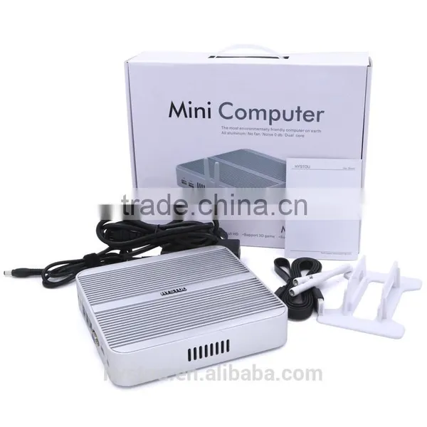 Wholesale New Product Fanless Mini Desktop Computer i3 6100u Barebone Industrial Embedded Mini ITX Intel NUC photo-4