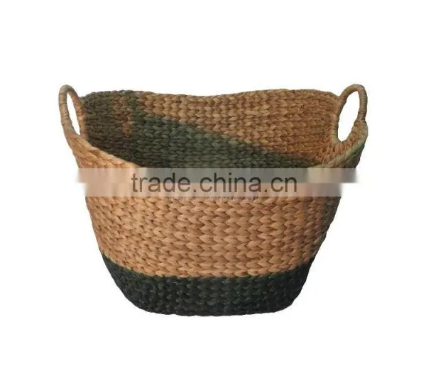 High Quality Water Hyacinth Basket,water Hyacinth Storage Basket With Handle photo-2