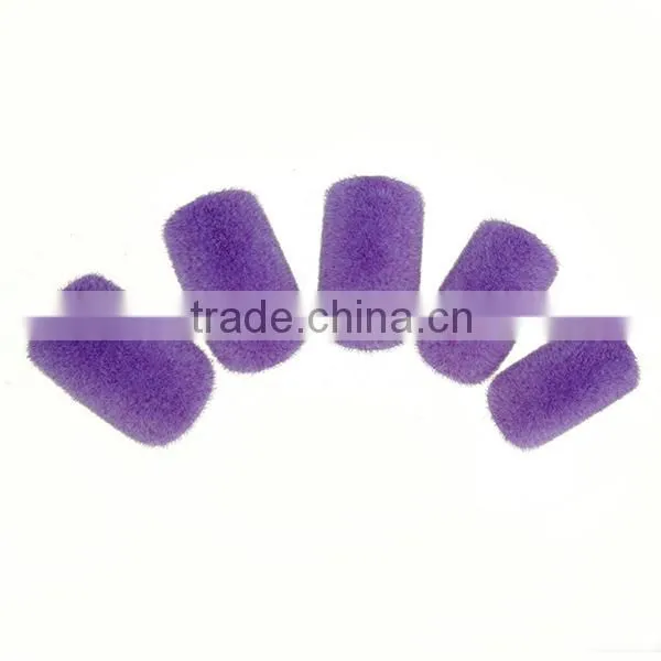 New Fashion 24pcs Artificial Nail Tips Full Cover Velvet False Nails Manicure Kit photo-2