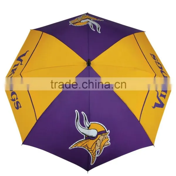 High Quality Pongee Logo Branding Windproof Golf Umbrella photo-3