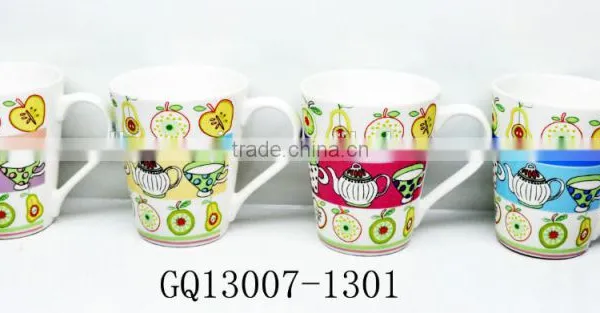 Cheap Sale Fine Bone China Tea Cups With Decals V-shape and Hand Bulk Packing photo-5