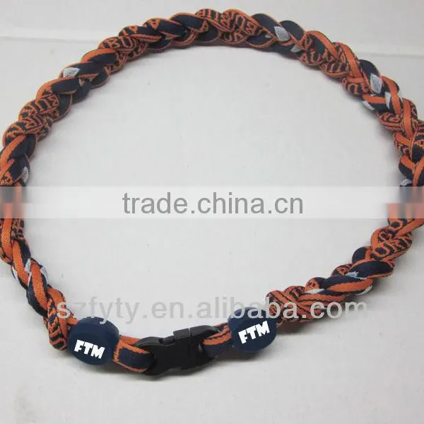 2014 Ge-titanium Braided Rope Necklace for Baseball