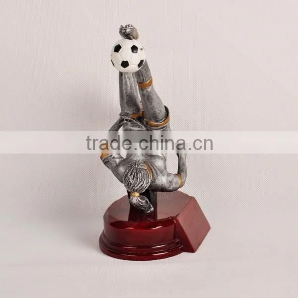 Resin Female Football Trophy Cup photo-3