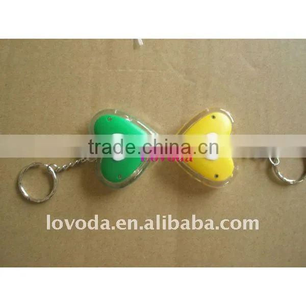 fashional led keyring light in heart shape JLP-018