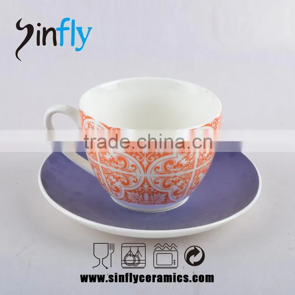 Elegant Ceramic Coffee Set With Saucer photo-6