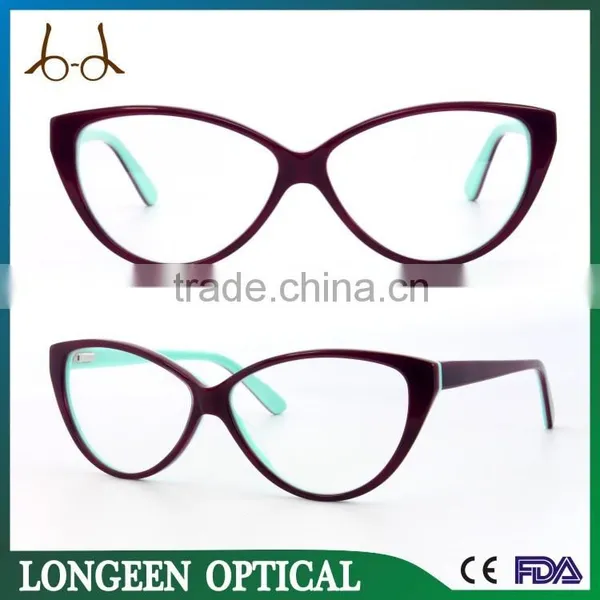 Purple Cat Eye Acetate New Model Optical Frame
