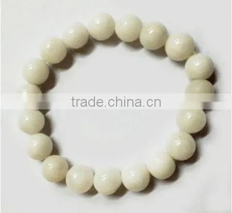 White Agate Elastic Beads Bracelet | Natural Stone Bracelet Wholesale | MetaphysicalJewellery Wholesale