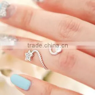 High Quality Jewelry Latest Star Simple Finger Ring For Women photo-4