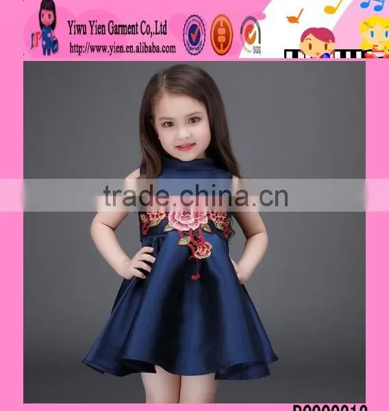 2016 Summer Hot Sale Embroidered Baby Dress Top Quality Europe Style Kids Clothes Girl Dress photo-3