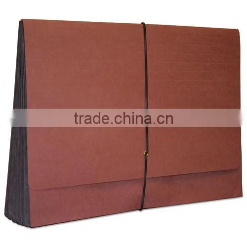 Economy Grade Expanding Wallet, 5 1/4 Expansion, Legal, Redrope