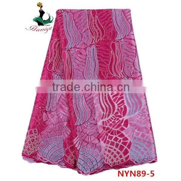 Haniye 2016 Nigerian Party/french Tulle Lace Fabric/african French Net Lace/NYN89 photo-2