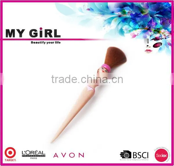 MY GIRL Free Samples Private Label Makeup Brush/High End Goat Hair Make up Brush/Wholesale Beauty Body Shape Makeup Brush photo-2