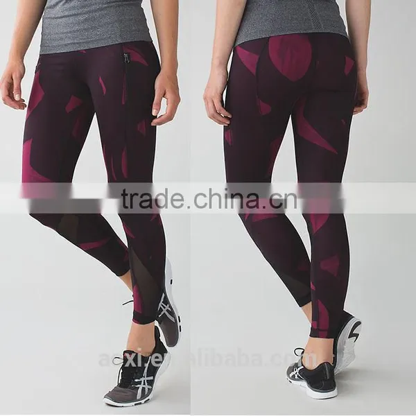 Oem Service Clothing Supplier Yarn Dyed Womens High Waist Supplex Yoga Pants photo-5