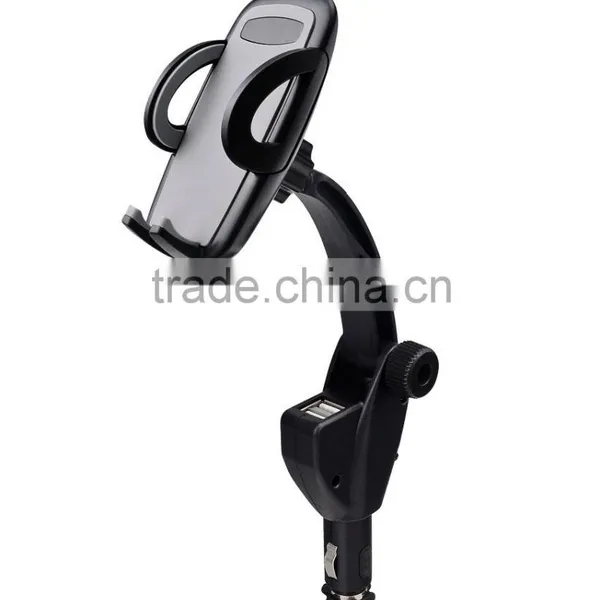 Mobile Phone Portable Double Usb Port Car Charger Dual Car Usb Charger Holder photo-3