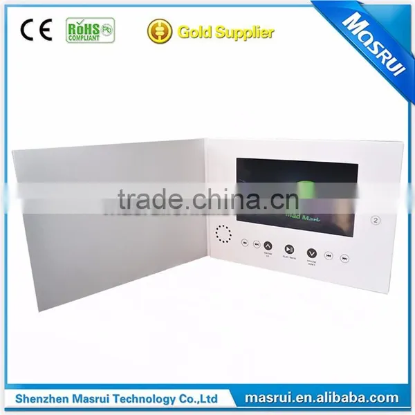 Customized Hardcover 7.0 LCD Video Brochure With Multiple Buttons Video Brochure photo-6