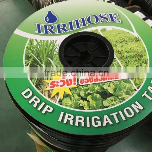 China PE inlaid-flat dripper drip tape reels for irrigation and agriculture