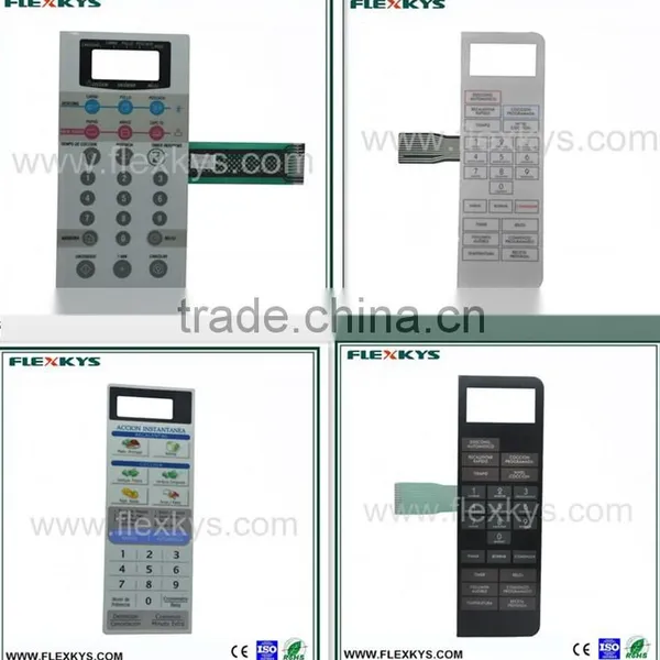 Grease Resistant Microwave Oven Membrane Switch With Silver Circuit and Rear Adhesive photo-4