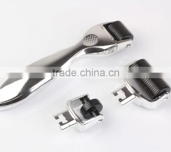 Silver 3 in 1 Microneedles Derma Roller for Hair Loss Treatment photo-5