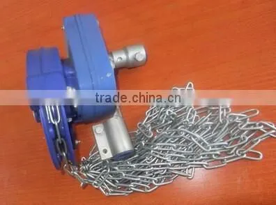 Manual drive ventilation equipment for poultry