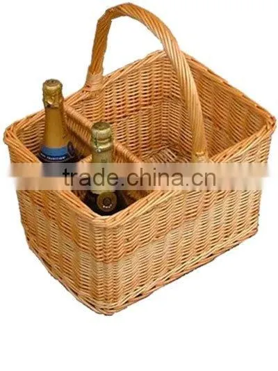 Handle Wicker Wine Basket for Carrier