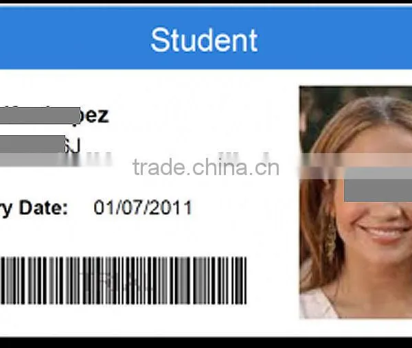Cr80 30mil PVC White Signature Panel VIP Barcode Smart Card photo-4