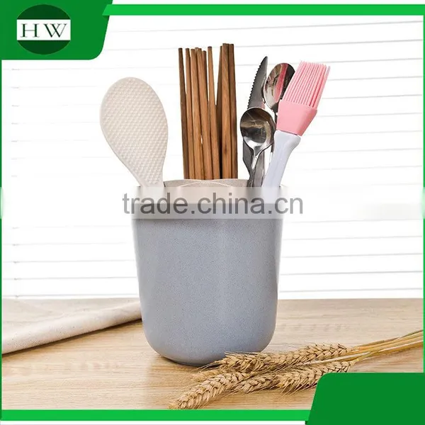Multipurpose Eco Plastic Round Table Fork Knife Spoon Chopsticks Tableware Storage Case Bin Container Box photo-3