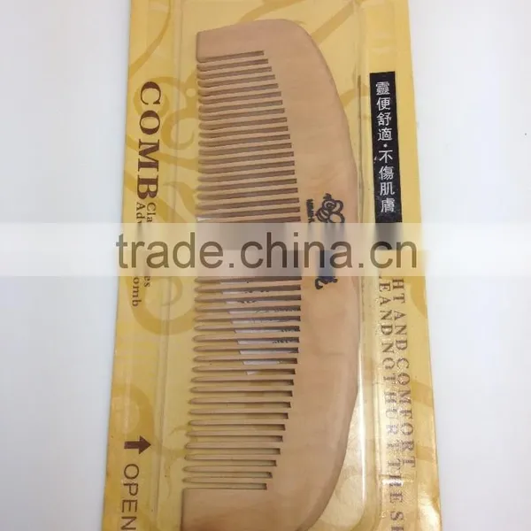 100%Nature Peach Wooden Combs 15*4.5 photo-2