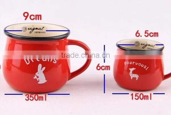 Haonai High Quality Hot Sale Ceramic Morning Tea or Milk Cup photo-4