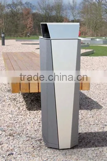 Arlau Outdoor Metal Steel Unique Trash Cans photo-4