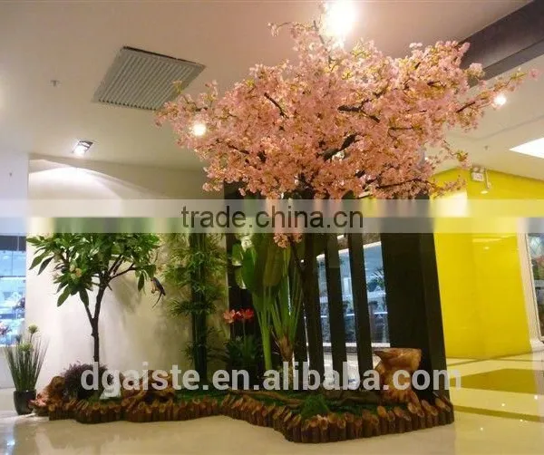 Peach Blossom Cherry Flower Tree Man Made Blooming Real Trunk Tree With UV RESISTANCE photo-4