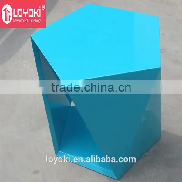 New Style Polygon Sofa Side Table Coffee Table With Glossy Finished photo-5