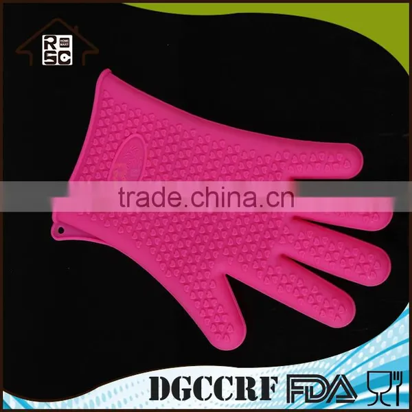 NBRSC Strict Quality Checked Healthy and Protective Silicone Oven Gloves With Fingers Oven Mitt Kitchen Glove photo-2